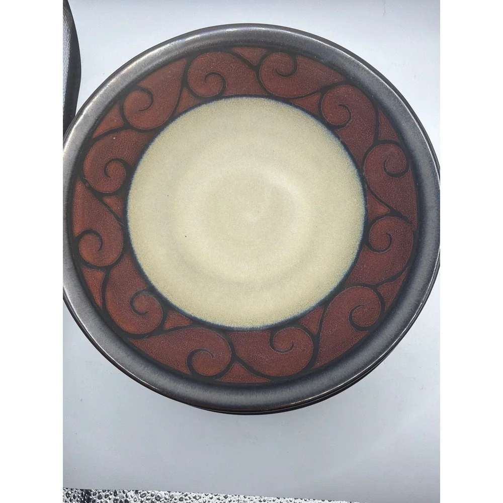 4 Bella Scroll by Gourmet Expressions  Salad plate 8.5